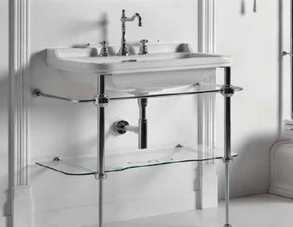Pieds laiton chrome pour LAVABO RETRO WALDORF de Ondyna