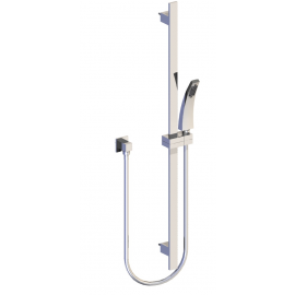 NOUVELLE VAGUE SET DE DOUCHE SUR RAIL-Chromé