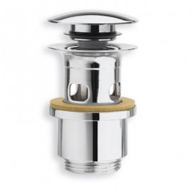 BONDE LAVABO LAITON ECOULEMENT LIBRE  ( Up & Down ) AVEC TROP PLEIN Vieux Bronze