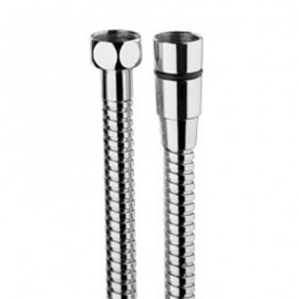 FLEXIBLE DOUCHE LAITON ANTI-TORTION CHROME / ACIER NF