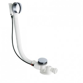 VIDAGE BAIGNOIRE AUTOMATIQUE 80 cm NF LONG LIFE + SIPHON CHROME 