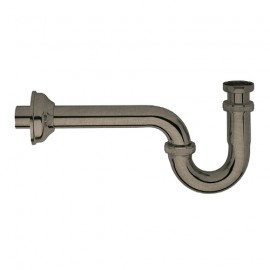 SIPHON LAVABO LAITON MÉTAL BROSSÉ RETRO 