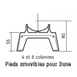 Pied amovible (unite) - DUNE  4 / 6 - CHAPPEE