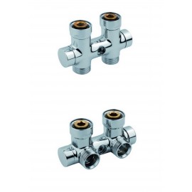 Vanne  d'isolement en H   M 3/4" F 3/4"