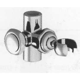 CURSEUR SUPPORT DOUCHETTE COULISSEAU + BOUTON pour barre de douche 01-545 ET 01-532