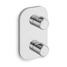 FACADE DOUCHE NEW DAY THERMOSTATIQUE ENCASTREE ABS 1 SORTIE CHROME 
