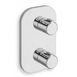 FACADE DOUCHE NEW DAY THERMOSTATIQUE ENCASTREE ABS 2 SORTIES CHROME 
