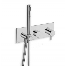 FAÇADE 2 SORTIES MITIGEUR DOUCHE / BAIN-DOUCHE TRIVERDE CHROME