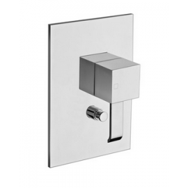 QUADRI  CHROME 2 SORTIES MITIGEUR DOUCHE 