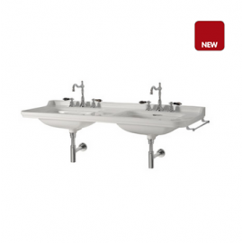 LAVABO DOUBLE CERAMIQUE WALDORF 1500 mm PERÇAGE 1 TROU