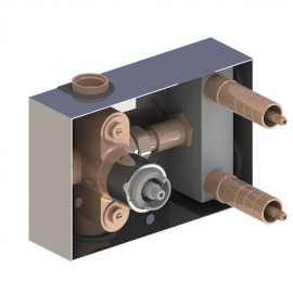 MECANISME BOX MITIGEUR THERMOSTATIQUE ENCASTRE 2 SORTIES + 1