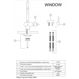 Cartouche Ceramique mitigeur Window