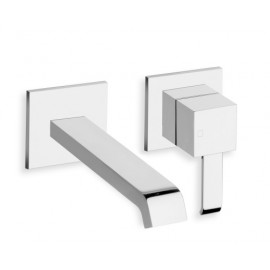 QUADRI MITIGEUR LAVABO  CHROME MURAL A ROSASES BEC CASCADE