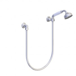 SET DE DOUCHE RETRO ASCOTT SUPPORT PRISE D'EAU + FLEXIBLE + DOUCHETTE