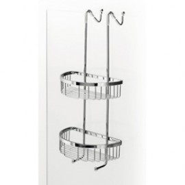 DOUBLE PANIER A ACCROCHER TECNO LAITON CHROME