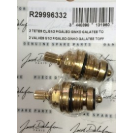 Paire de tete a clapet - Lavabo CHAMPAGNE II - JACOB DELAFON