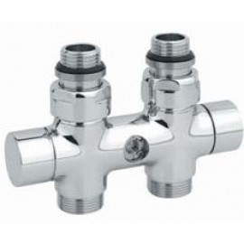 Vanne d'isolement en H CHROME MM DROITE 1/2" 