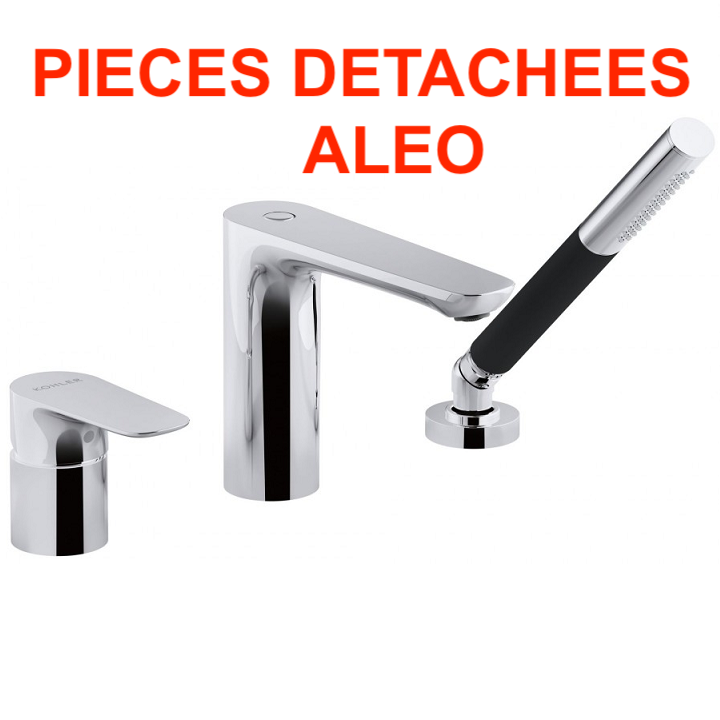 Pieces detachees ALEO Mitigeur 3 trous avec douchette - E72292 - JACOB  DELAFON