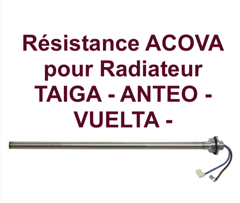 Résistance électrique pour radiateur ACOVA Anteo Vuelta TMC avec