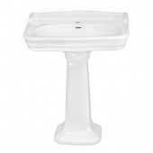 détails Lavabo Céramique JULIA Gamme Rétro Blanc 