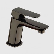 détails LYKE MITIGEUR NOIR BRILLANT Haut : 125 mm 