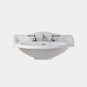 détails Lavabo JULIA Gamme Rétro Blanc 
