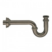 détails SIPHON LAVABO LAITON MÉTAL BROSSÉ RETRO 