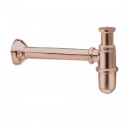 détails SIPHON LAVABO LAITON RETRO OR ROSÉ 