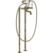 détails ANTICA Bain / Douche Vieux Bronze sur pieds