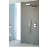 détails PACK ENCASTRE QUADRI CASCADE DOUCHE THERMOSTATIQUE 3 SORTIES 