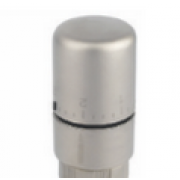 détails Tête thermostatique à liquide Nickel satine
