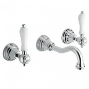 détails MELANGEUR MURAL LAVABO CANOVA ELITE CHROME