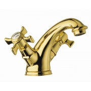détails MELANGEUR LAVABO CHAMBORD RETRO DORÉ CH10852