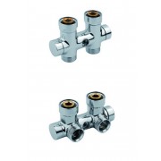 détails Vanne  d'isolement en H   M 3/4" F 3/4"