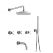 détails BAIN DOUCHE ENCASTRÉ CHROME CROSS ROAD