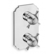détails FAÇADE CHAMBORD THERMOSTATIQUE 2 SORTIES SANS MECANISME CHROME