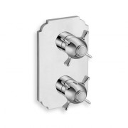 détails FAÇADE CHAMBORD THERMOSTATIQUE 3 SORTIES SANS MECANISME CHROME