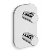détails FACADE DOUCHE NEW DAY THERMOSTATIQUE ENCASTREE ABS 2 SORTIES CHROME 