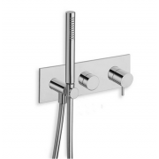 détails FAÇADE 2 SORTIES MITIGEUR DOUCHE / BAIN-DOUCHE TRIVERDE CHROME