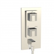 détails Façade mitigeur thermostatique à encastrer MYRIAD  2 sorties
