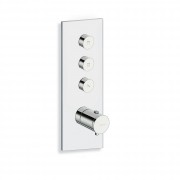 détails FAÇADE TRIVERDE 3 SORTIES THERMOSTATIQUE THERMO TWIST 