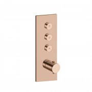 détails FAÇADE TRIVERDE OR ROSE PVD THERMO TWIST 3 SORTIES 