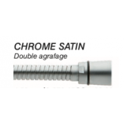 détails FLEXIBLE DOUBLE AGRAFAGE CHROMÉ SATIN