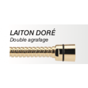 FLEXIBLE DOUBLE AGRAFAGE DORÉ