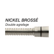 détails FLEXIBLE DOUBLE AGRAFAGE NICKEL BROSSÉ