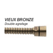FLEXIBLE DOUBLE AGRAFAGE VIEUX BRONZE