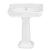 détails Lavabo Céramique JULIA Gamme Rétro Blanc 