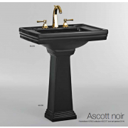détails Lavabo ASCOTT Gamme Rétro Blanc ou Noir