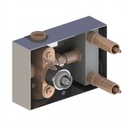 détails MECANISME BOX MITIGEUR THERMOSTATIQUE ENCASTRE 2 SORTIES + 1