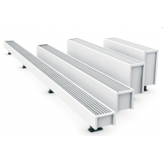 détails MINI PLINTHE sur pieds - H : 80 mm  - Chauffage Central - JAGA 